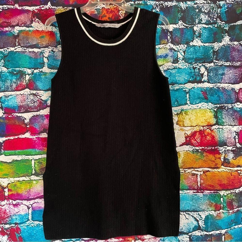 Athleta On The Town Ribbed Sleeveless Tunic Top Shirt Blouse Medium